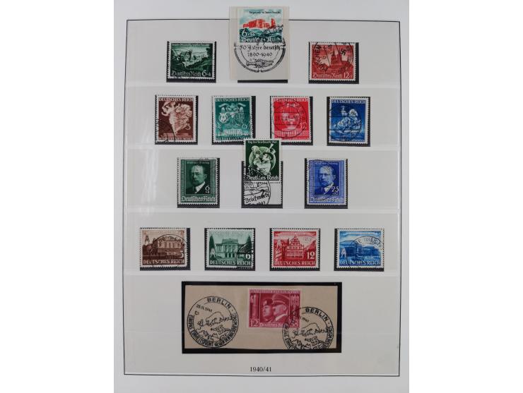 1900/45, reichhaltige gestempelte Sammlung, teils spezialisiert mit einigen Besonderheiten und Belegen, dabei u.a. Mi. 66, 30