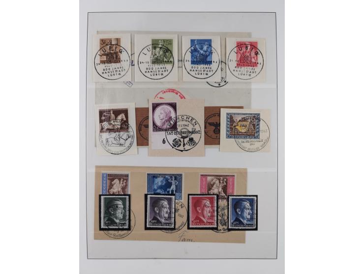 1900/45, reichhaltige gestempelte Sammlung, teils spezialisiert mit einigen Besonderheiten und Belegen, dabei u.a. Mi. 66, 30