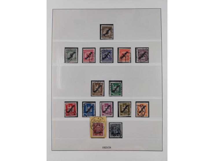 1900/45, reichhaltige gestempelte Sammlung, teils spezialisiert mit einigen Besonderheiten und Belegen, dabei u.a. Mi. 66, 30