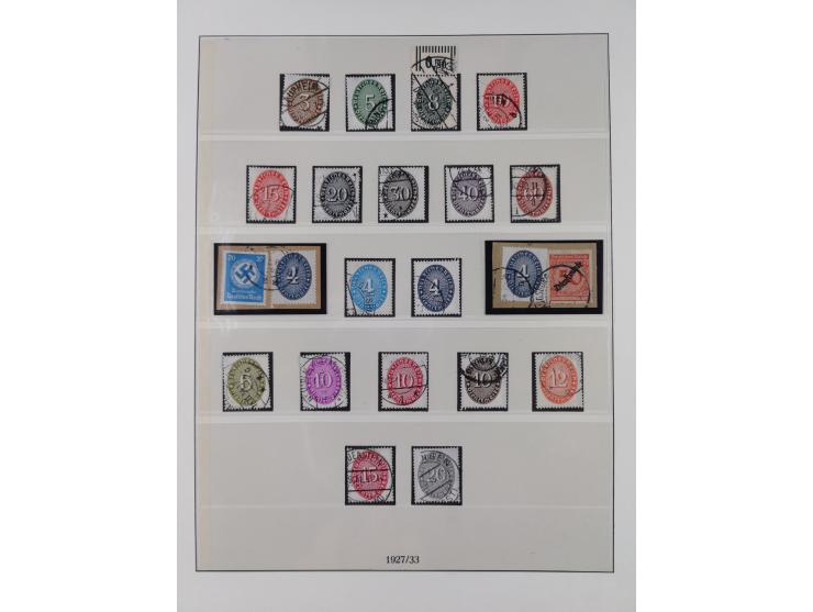 1900/45, reichhaltige gestempelte Sammlung, teils spezialisiert mit einigen Besonderheiten und Belegen, dabei u.a. Mi. 66, 30