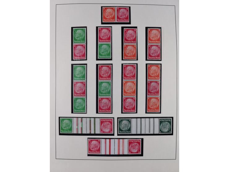 1933/45, postfrische und ganz wenig ungebrauchte Sammlung, in den Hauptnummern offensichtlich komplett