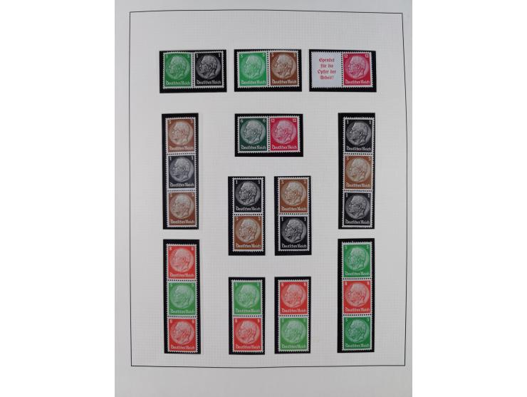 1933/45, postfrische und ganz wenig ungebrauchte Sammlung, in den Hauptnummern offensichtlich komplett