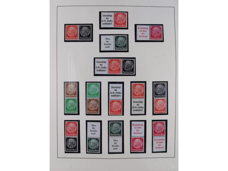 1933/45, postfrische und ganz wenig ungebrauchte Sammlung, in den Hauptnummern offensichtlich komplett