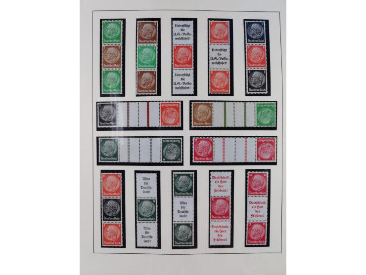 1933/45, postfrische und ganz wenig ungebrauchte Sammlung, in den Hauptnummern offensichtlich komplett