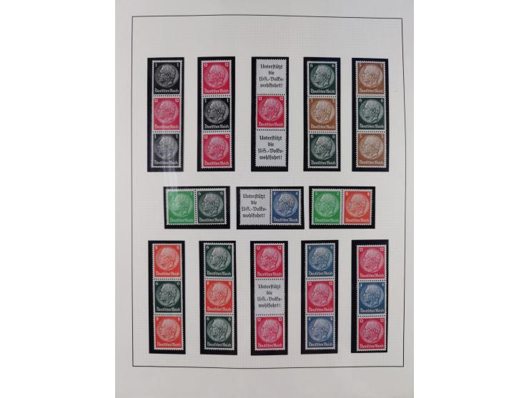 1933/45, postfrische und ganz wenig ungebrauchte Sammlung, in den Hauptnummern offensichtlich komplett