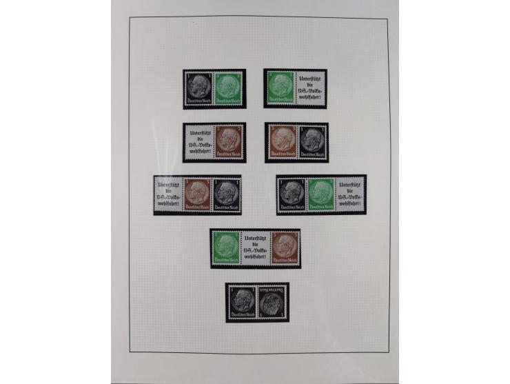 1933/45, postfrische und ganz wenig ungebrauchte Sammlung, in den Hauptnummern offensichtlich komplett