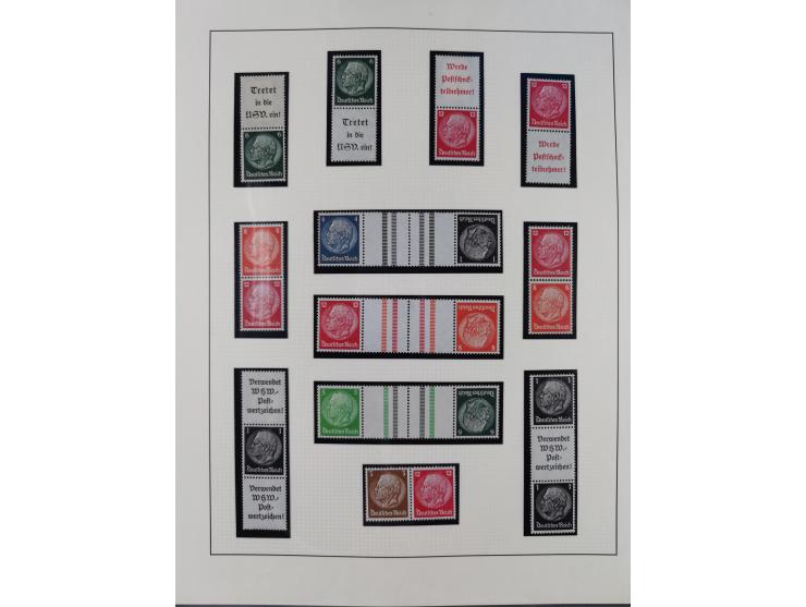 1933/45, postfrische und ganz wenig ungebrauchte Sammlung, in den Hauptnummern offensichtlich komplett