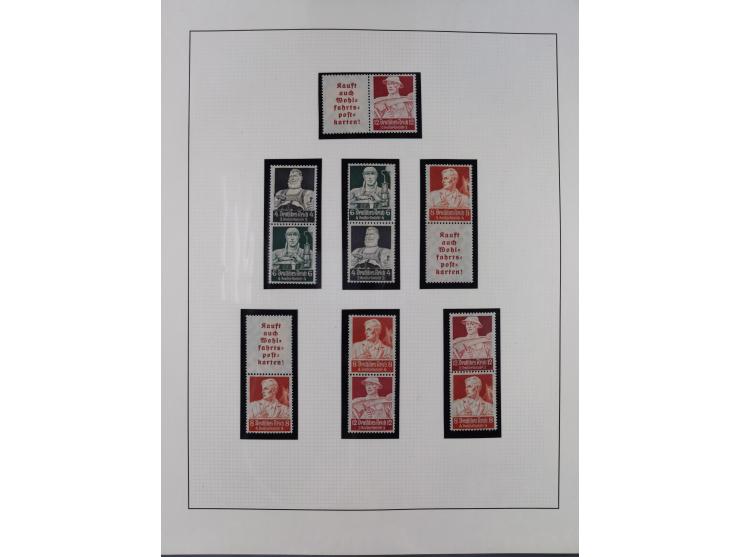 1933/45, postfrische und ganz wenig ungebrauchte Sammlung, in den Hauptnummern offensichtlich komplett