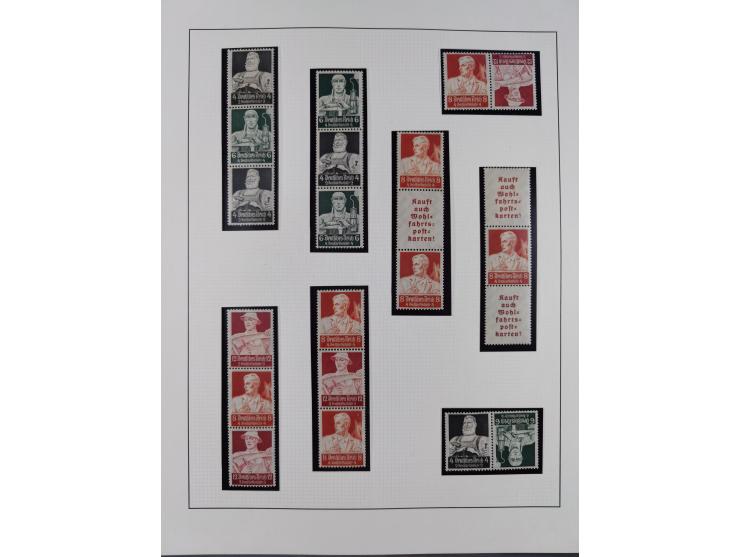 1933/45, postfrische und ganz wenig ungebrauchte Sammlung, in den Hauptnummern offensichtlich komplett