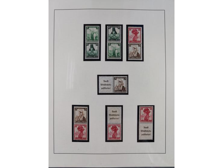 1933/45, postfrische und ganz wenig ungebrauchte Sammlung, in den Hauptnummern offensichtlich komplett