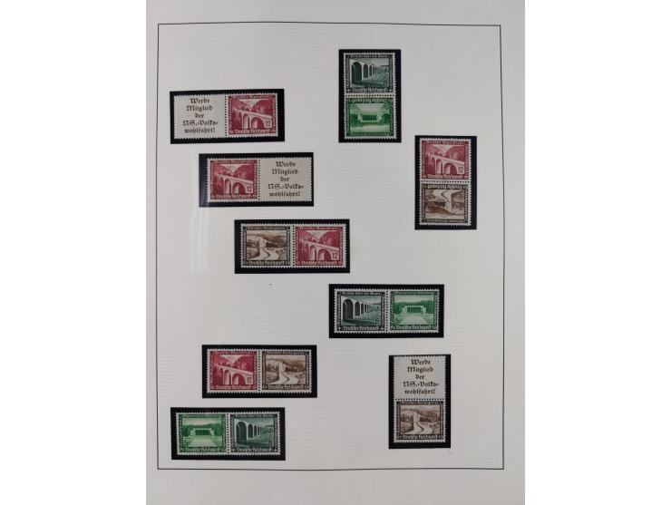 1933/45, postfrische und ganz wenig ungebrauchte Sammlung, in den Hauptnummern offensichtlich komplett