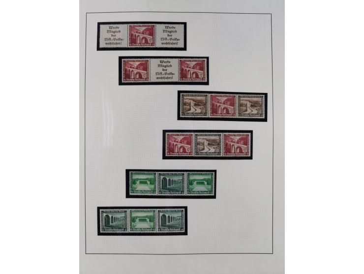 1933/45, postfrische und ganz wenig ungebrauchte Sammlung, in den Hauptnummern offensichtlich komplett