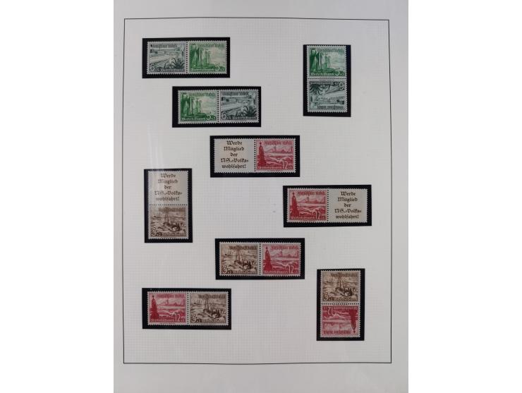 1933/45, postfrische und ganz wenig ungebrauchte Sammlung, in den Hauptnummern offensichtlich komplett