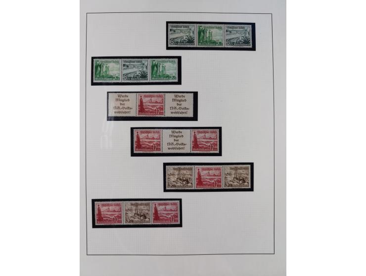 1933/45, postfrische und ganz wenig ungebrauchte Sammlung, in den Hauptnummern offensichtlich komplett