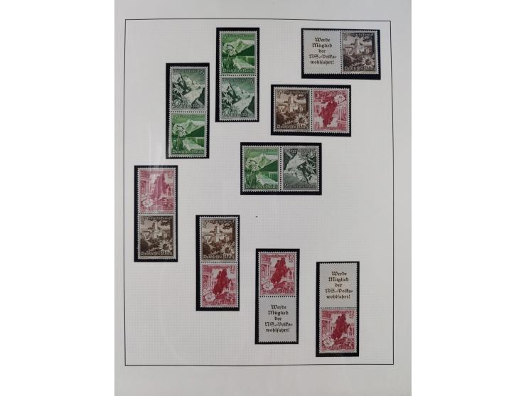 1933/45, postfrische und ganz wenig ungebrauchte Sammlung, in den Hauptnummern offensichtlich komplett