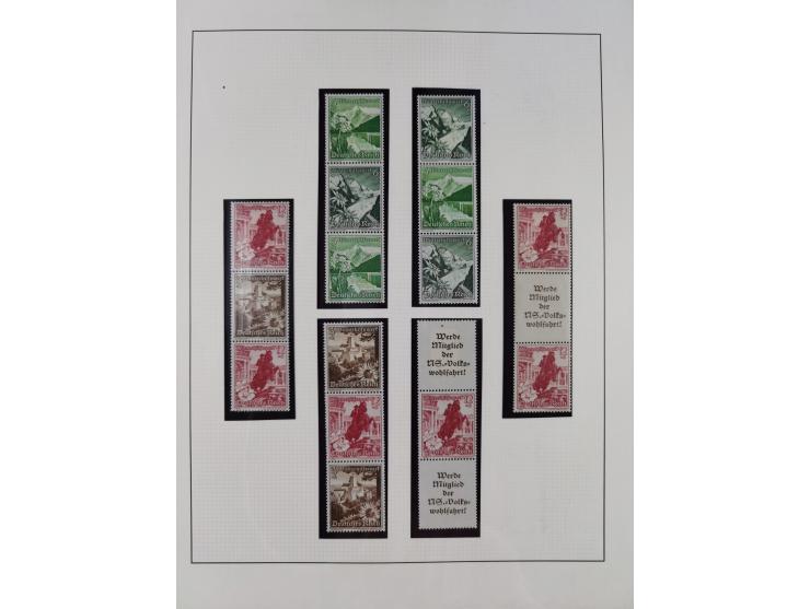 1933/45, postfrische und ganz wenig ungebrauchte Sammlung, in den Hauptnummern offensichtlich komplett