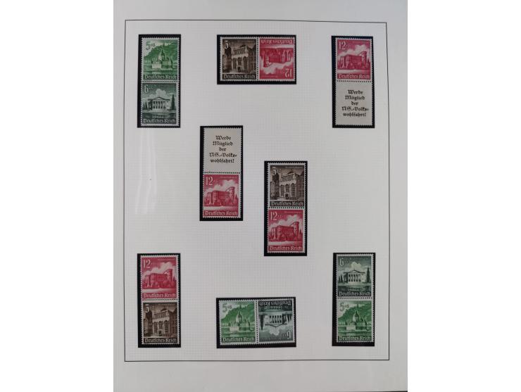 1933/45, postfrische und ganz wenig ungebrauchte Sammlung, in den Hauptnummern offensichtlich komplett