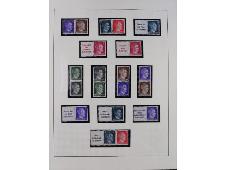 1933/45, postfrische und ganz wenig ungebrauchte Sammlung, in den Hauptnummern offensichtlich komplett