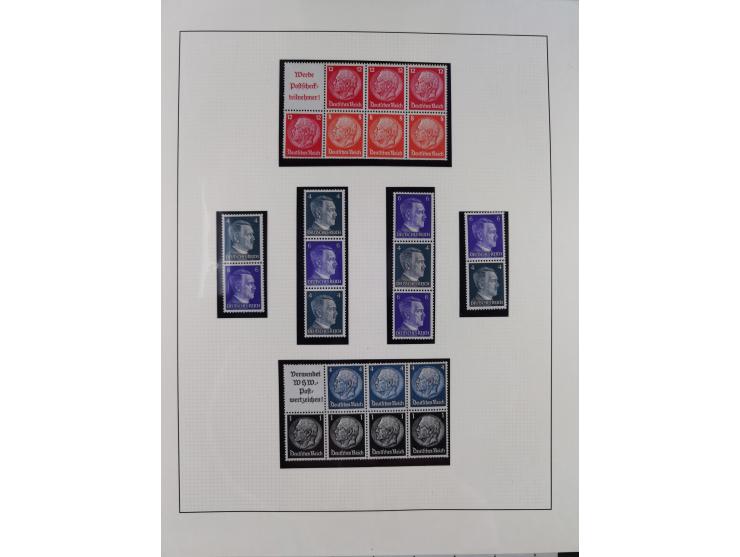1933/45, postfrische und ganz wenig ungebrauchte Sammlung, in den Hauptnummern offensichtlich komplett
