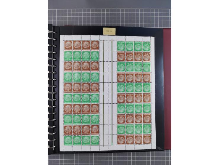 1933/45, postfrische und ganz wenig ungebrauchte Sammlung, in den Hauptnummern offensichtlich komplett