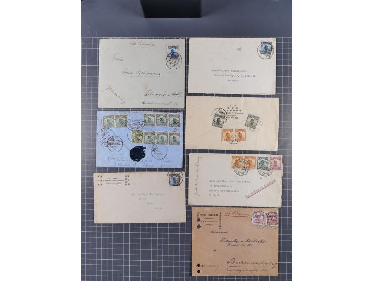 1913/33 (ca.), Hall of Classics specialized assembly of around 80 covers and cards, interesting usages with some combination 