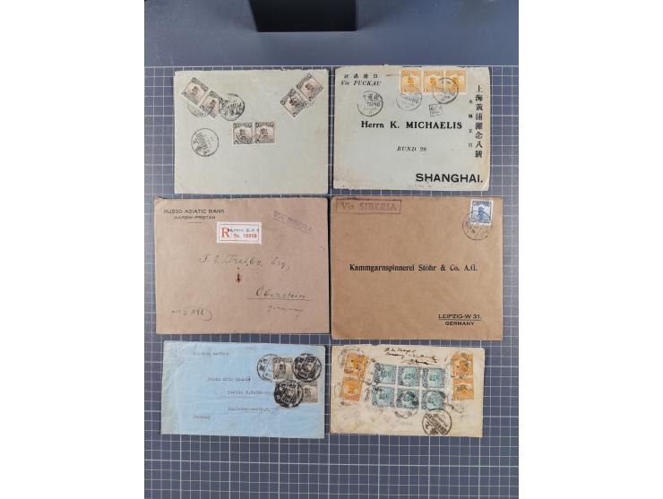 1913/33 (ca.), Hall of Classics specialized assembly of around 80 covers and cards, interesting usages with some combination 