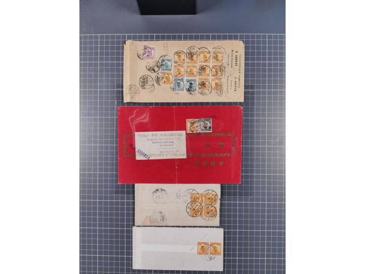 1913/33 (ca.), Hall of Classics specialized assembly of around 80 covers and cards, interesting usages with some combination 