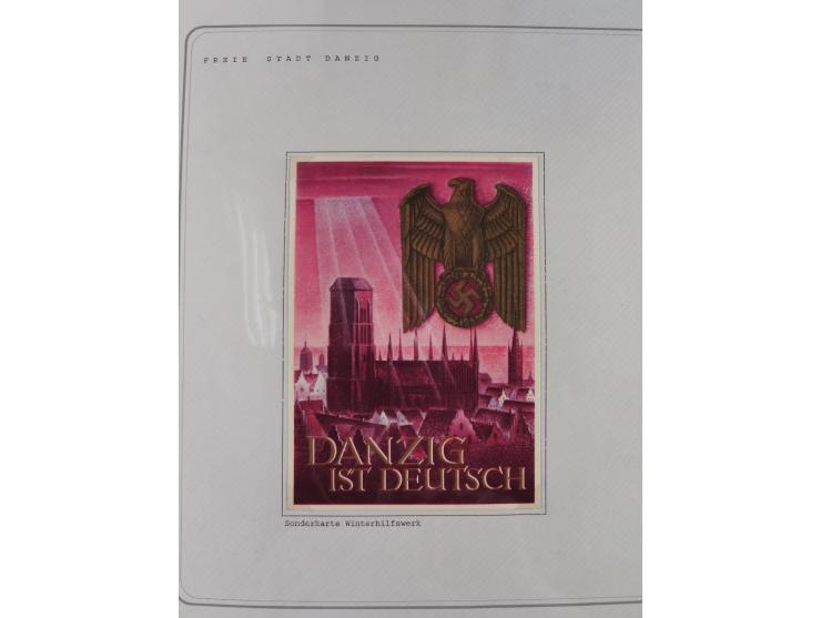 1920/39, reichhaltige gestempelte Sammlung, aufgelockert durch zahlreiche Briefe, Karten und Paketkarten, in den Hauptnummern