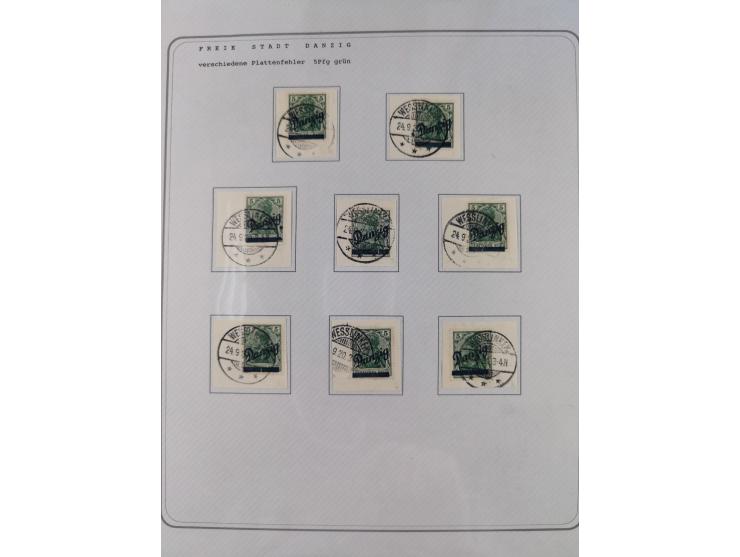 1920/39, reichhaltige gestempelte Sammlung, aufgelockert durch zahlreiche Briefe, Karten und Paketkarten, in den Hauptnummern