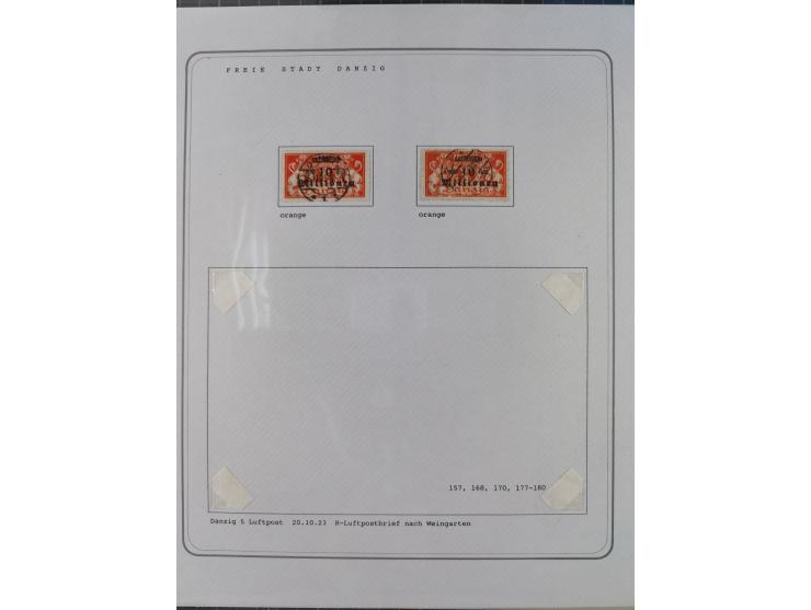 1920/39, reichhaltige gestempelte Sammlung, aufgelockert durch zahlreiche Briefe, Karten und Paketkarten, in den Hauptnummern