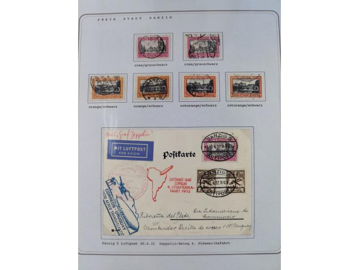1920/39, reichhaltige gestempelte Sammlung, aufgelockert durch zahlreiche Briefe, Karten und Paketkarten, in den Hauptnummern