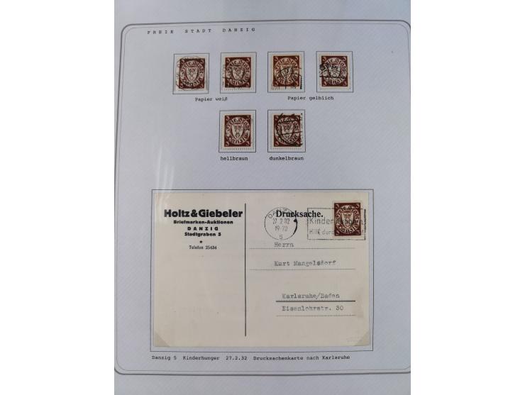 1920/39, reichhaltige gestempelte Sammlung, aufgelockert durch zahlreiche Briefe, Karten und Paketkarten, in den Hauptnummern