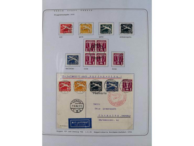 1920/39, reichhaltige gestempelte Sammlung, aufgelockert durch zahlreiche Briefe, Karten und Paketkarten, in den Hauptnummern