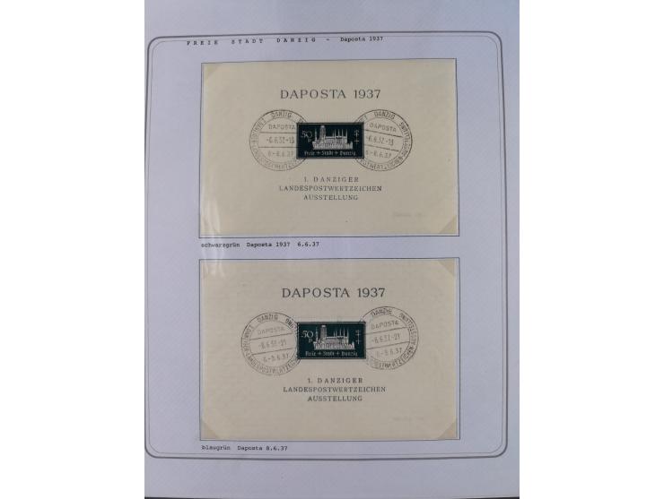 1920/39, reichhaltige gestempelte Sammlung, aufgelockert durch zahlreiche Briefe, Karten und Paketkarten, in den Hauptnummern