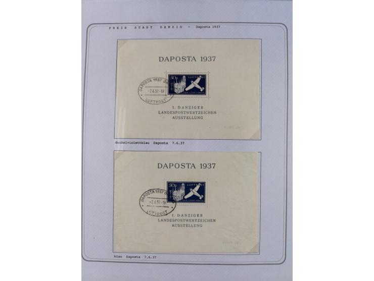 1920/39, reichhaltige gestempelte Sammlung, aufgelockert durch zahlreiche Briefe, Karten und Paketkarten, in den Hauptnummern