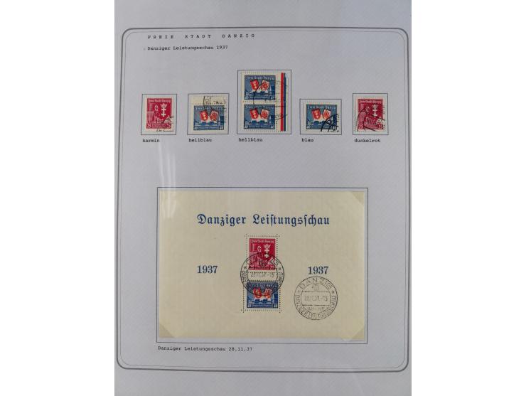 1920/39, reichhaltige gestempelte Sammlung, aufgelockert durch zahlreiche Briefe, Karten und Paketkarten, in den Hauptnummern