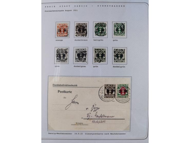 1920/39, reichhaltige gestempelte Sammlung, aufgelockert durch zahlreiche Briefe, Karten und Paketkarten, in den Hauptnummern