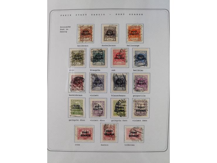 1920/39, reichhaltige gestempelte Sammlung, aufgelockert durch zahlreiche Briefe, Karten und Paketkarten, in den Hauptnummern