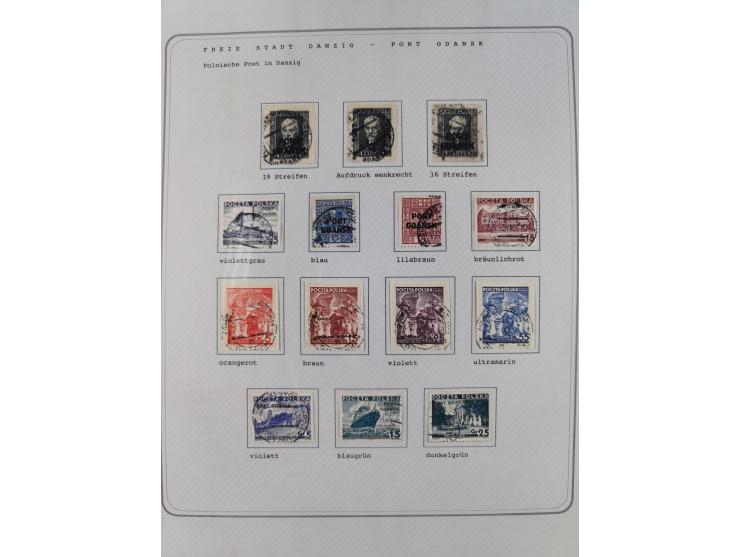 1920/39, reichhaltige gestempelte Sammlung, aufgelockert durch zahlreiche Briefe, Karten und Paketkarten, in den Hauptnummern