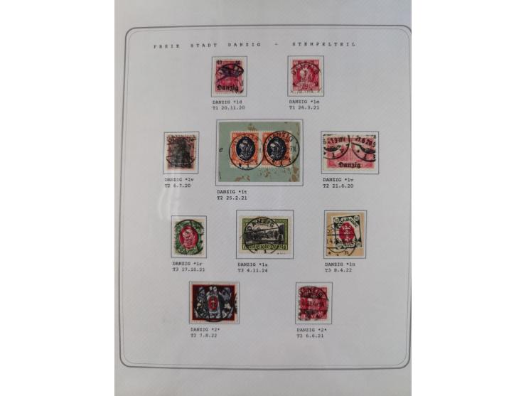 1920/39, reichhaltige gestempelte Sammlung, aufgelockert durch zahlreiche Briefe, Karten und Paketkarten, in den Hauptnummern