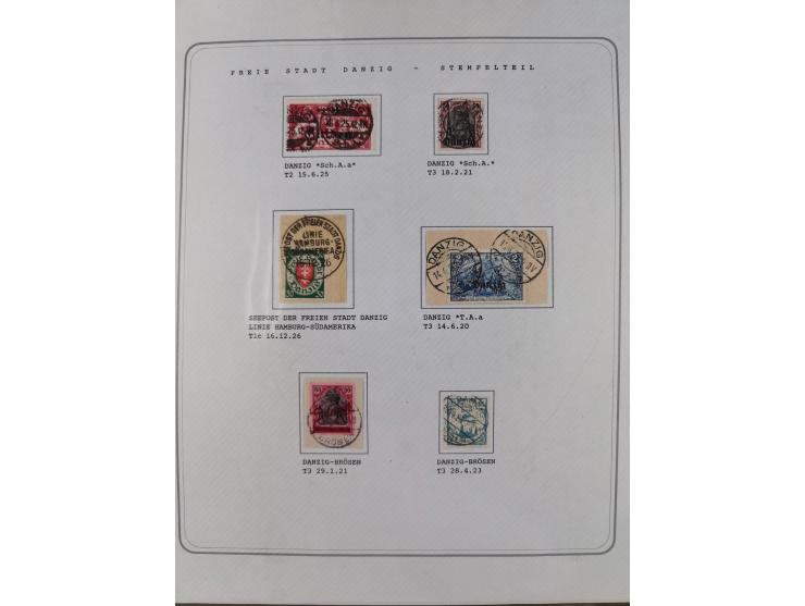 1920/39, reichhaltige gestempelte Sammlung, aufgelockert durch zahlreiche Briefe, Karten und Paketkarten, in den Hauptnummern