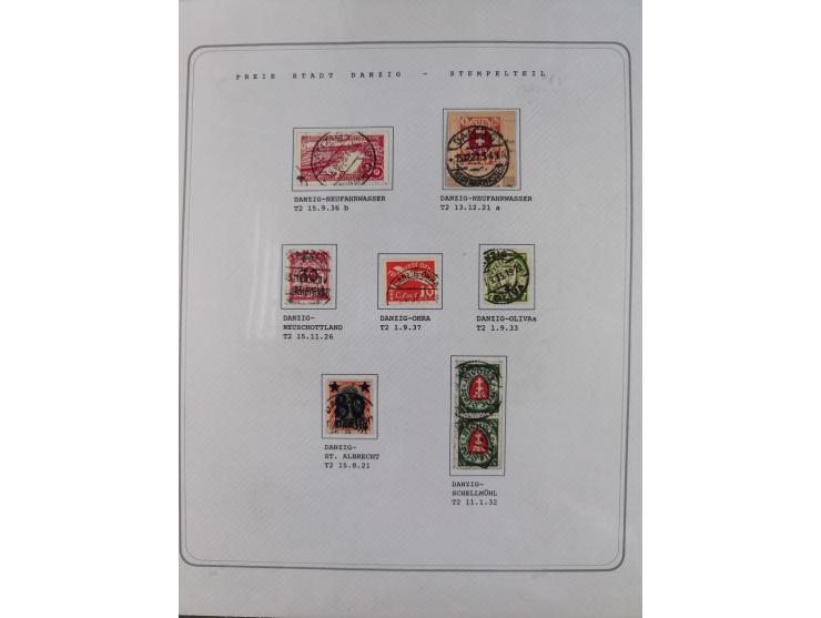 1920/39, reichhaltige gestempelte Sammlung, aufgelockert durch zahlreiche Briefe, Karten und Paketkarten, in den Hauptnummern