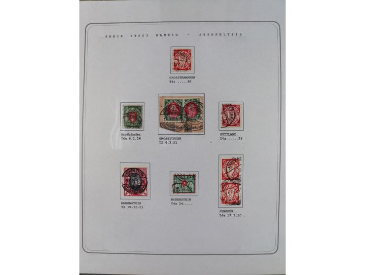 1920/39, reichhaltige gestempelte Sammlung, aufgelockert durch zahlreiche Briefe, Karten und Paketkarten, in den Hauptnummern