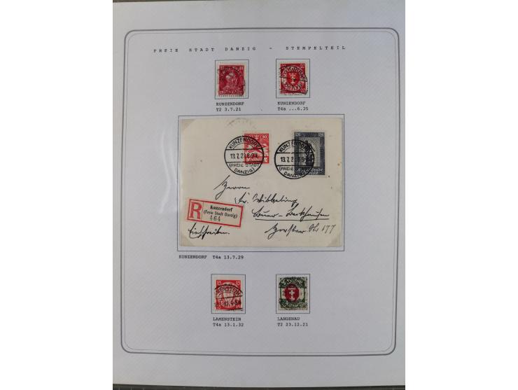 1920/39, reichhaltige gestempelte Sammlung, aufgelockert durch zahlreiche Briefe, Karten und Paketkarten, in den Hauptnummern
