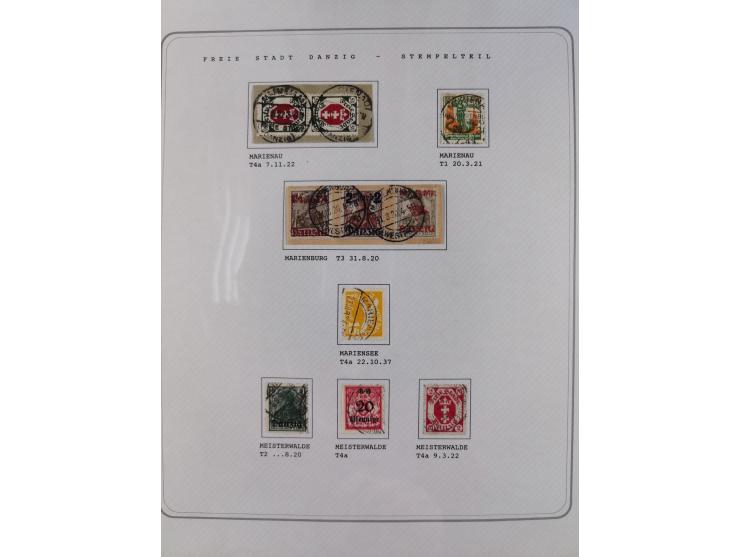 1920/39, reichhaltige gestempelte Sammlung, aufgelockert durch zahlreiche Briefe, Karten und Paketkarten, in den Hauptnummern