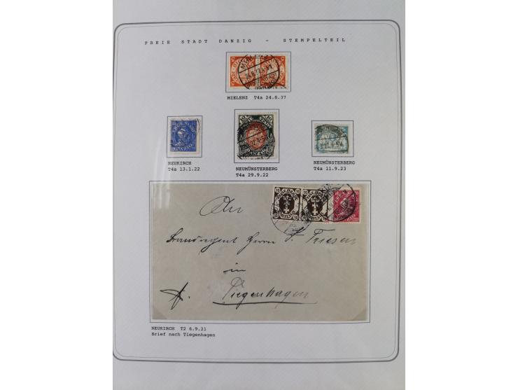 1920/39, reichhaltige gestempelte Sammlung, aufgelockert durch zahlreiche Briefe, Karten und Paketkarten, in den Hauptnummern