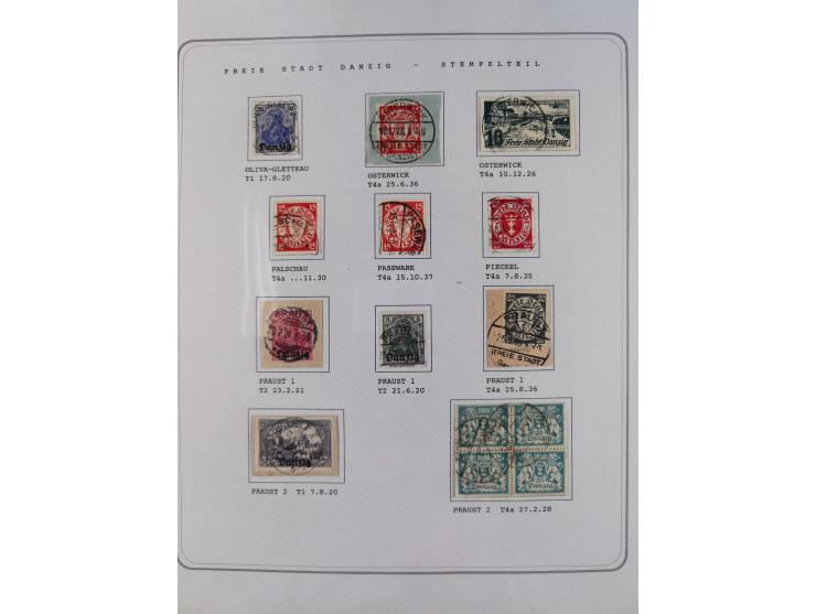 1920/39, reichhaltige gestempelte Sammlung, aufgelockert durch zahlreiche Briefe, Karten und Paketkarten, in den Hauptnummern