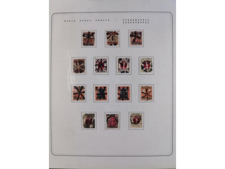 1920/39, reichhaltige gestempelte Sammlung, aufgelockert durch zahlreiche Briefe, Karten und Paketkarten, in den Hauptnummern