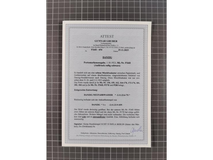 1920/39, reichhaltige gestempelte Sammlung, aufgelockert durch zahlreiche Briefe, Karten und Paketkarten, in den Hauptnummern