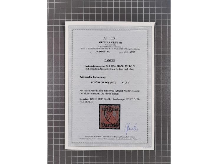1920/39, reichhaltige gestempelte Sammlung, aufgelockert durch zahlreiche Briefe, Karten und Paketkarten, in den Hauptnummern
